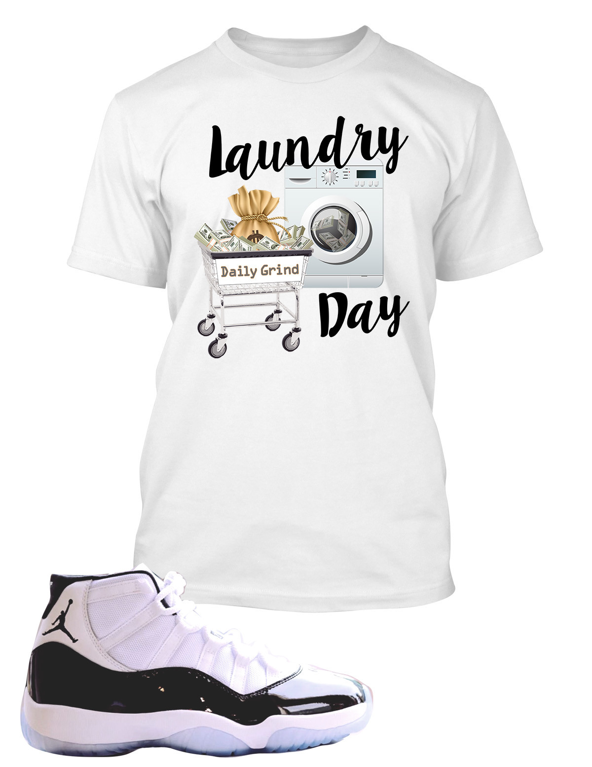 Graphic Sneaker Tee Shirt to Match Retro J11 Concord Graphic Pro Club / Shaka