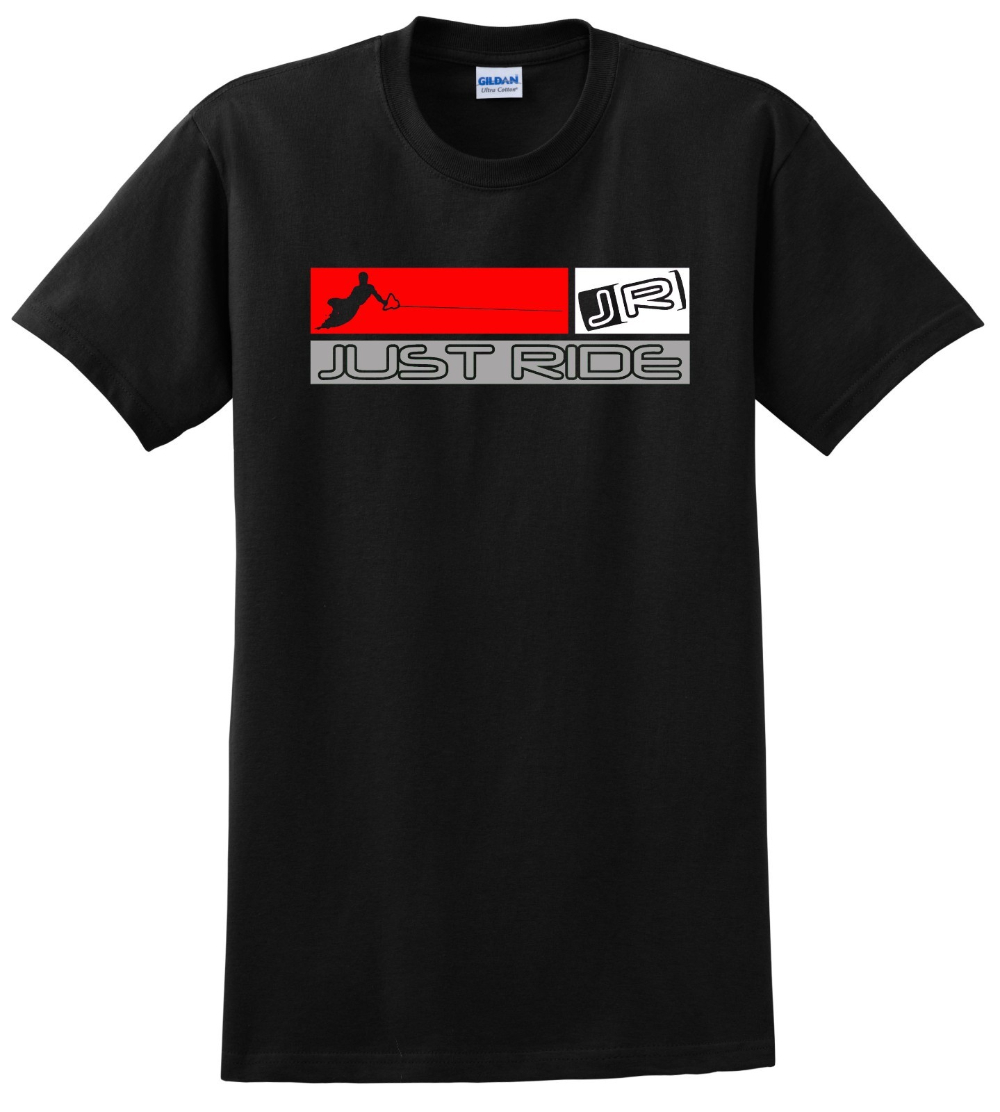 JUST RIDE WAKEBOARD T SHIRT S-M-L-XL-XXL-3XL WAKE