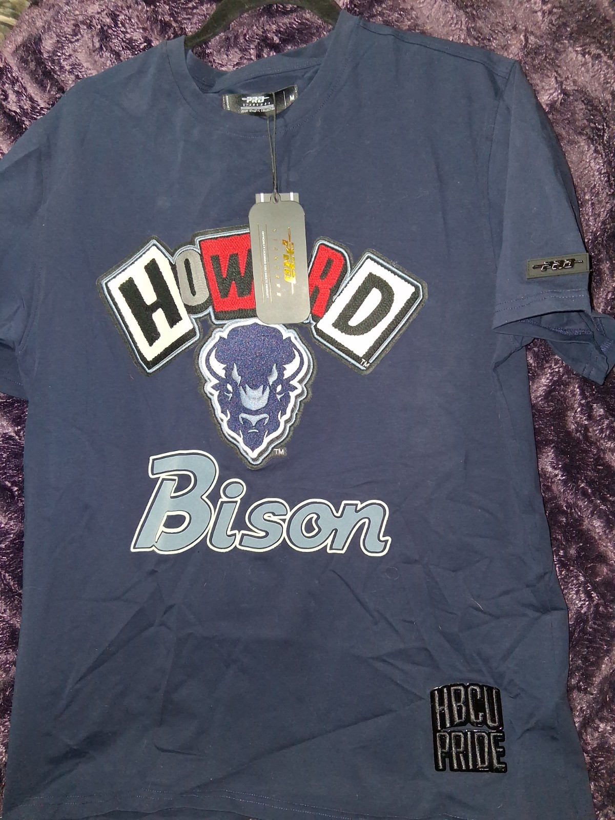 Pro Standard Men’s M Blue Howard Bison HBCU Pride Graphic Crewneck T-Shirt