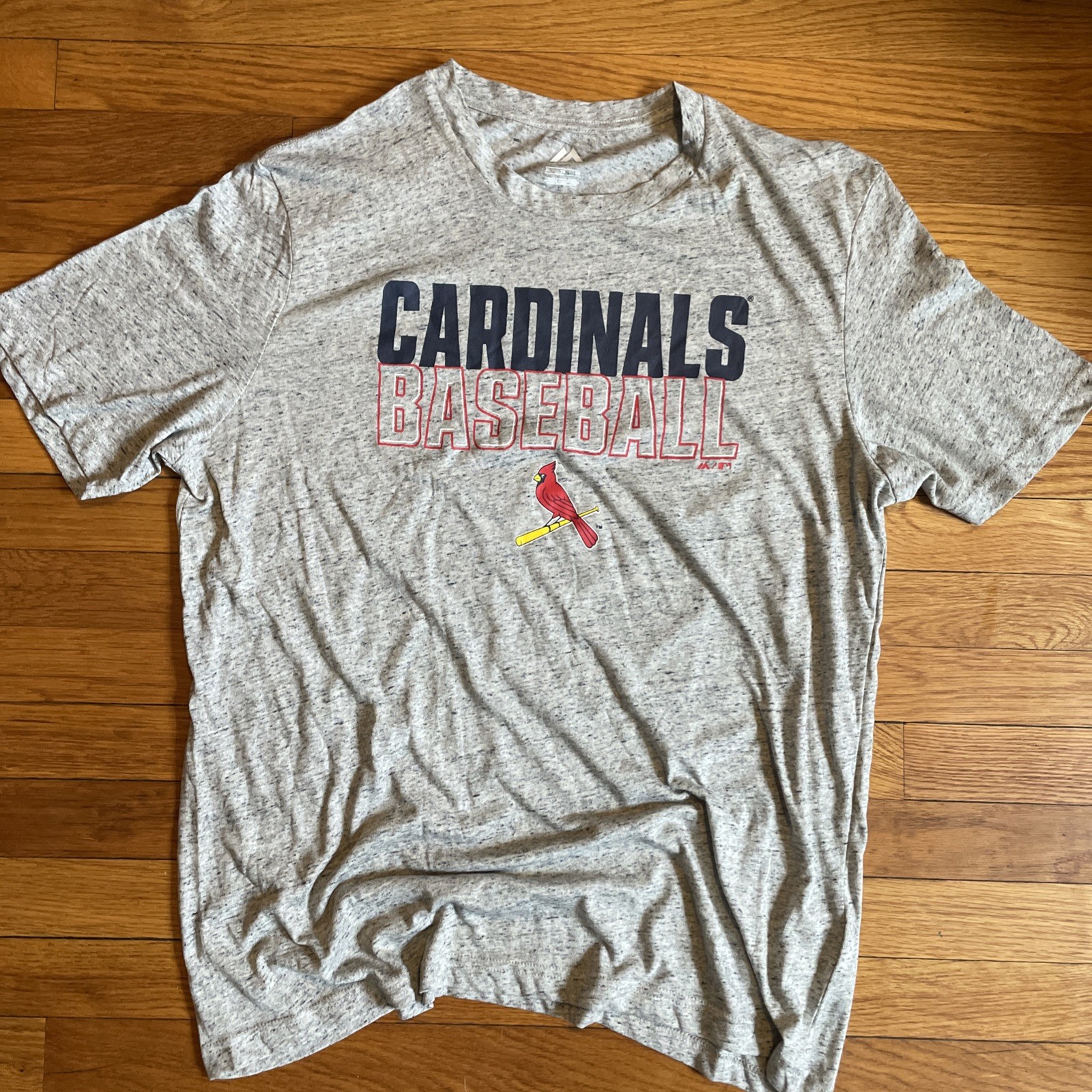 Majestic St Louis Cardinals MLB Gray Tshirt Mens Size XL EUC