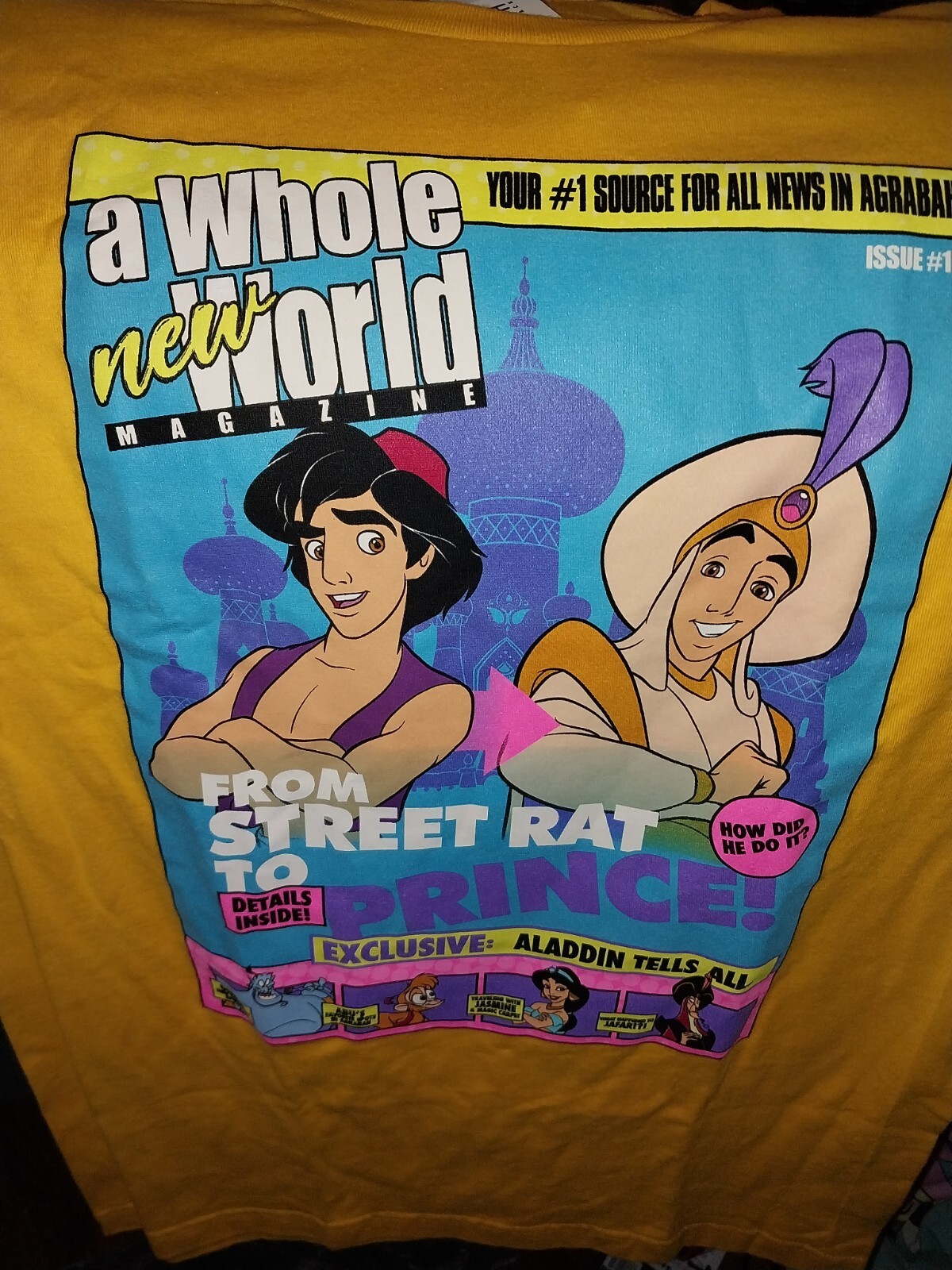 Disney Aladdin Small T Shirt With Tags B32