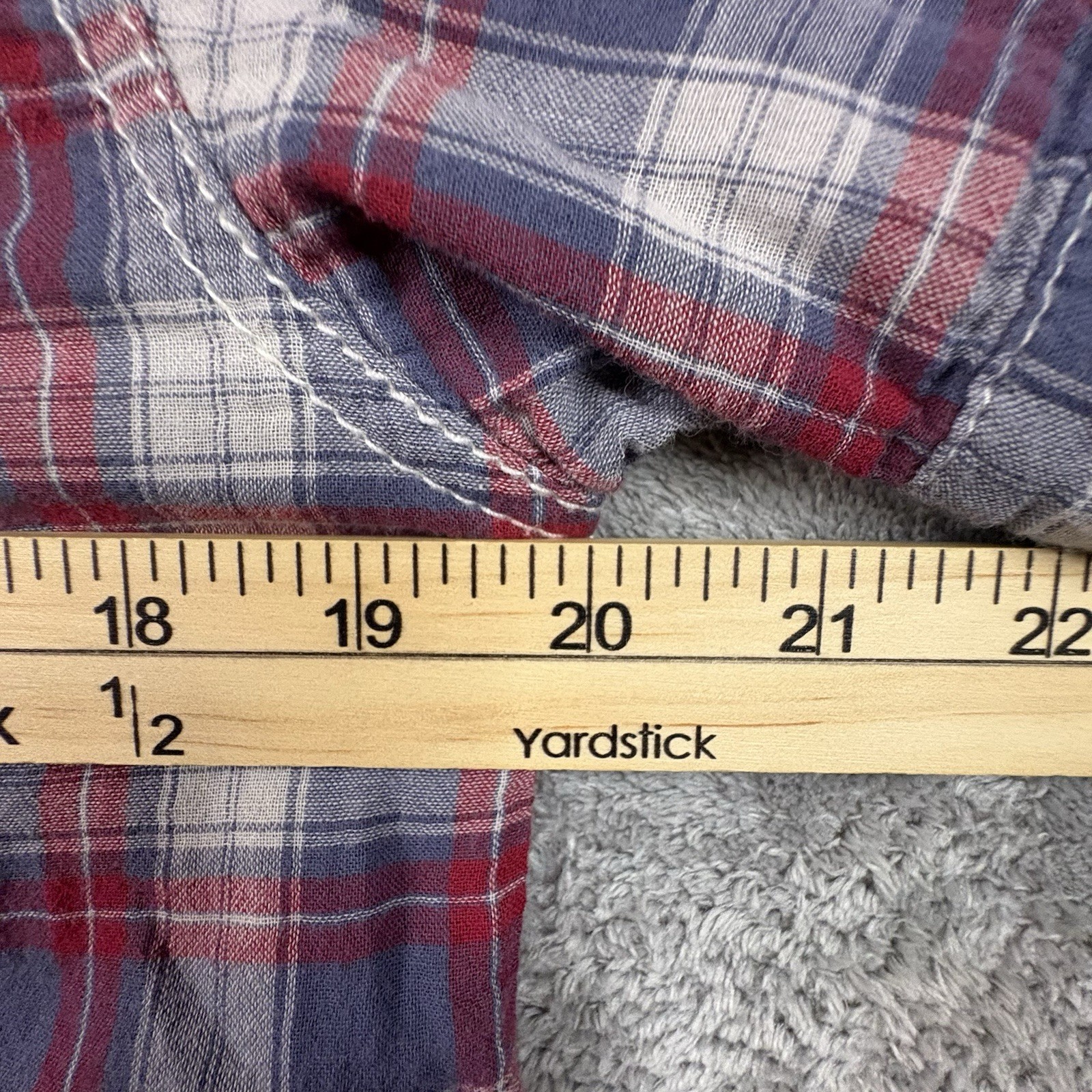 Buffalo David Bitton Men’s L (Fits like M) Multicolor SS Plaid SEE DESCRIPTION