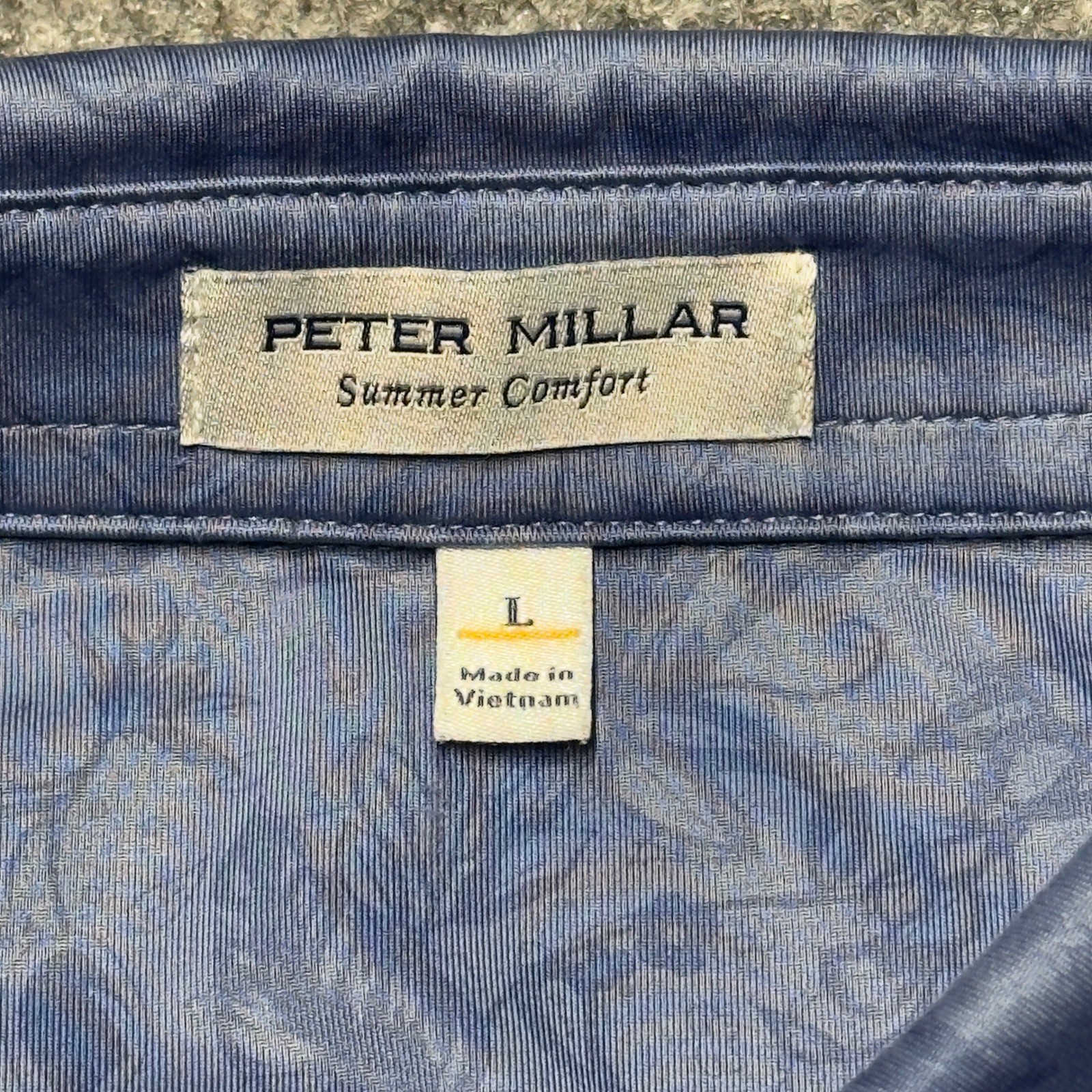 Peter Millar Summer Comfort Polo Carrow Batonical King Swag Golf Shirt Men Large