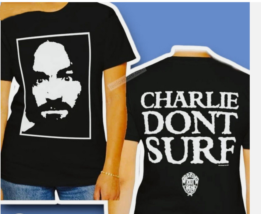 Charles Manson Axl Rose Guns N’ Roses Shirt Cotton Full Size S to 5XL Holiday