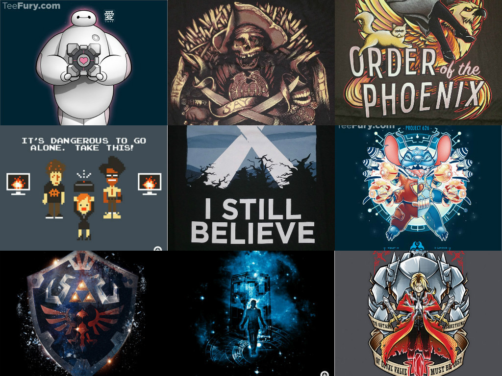 TeeFury T-Shirt Mens Medium – Various Designs, You Pick – Brand NEW