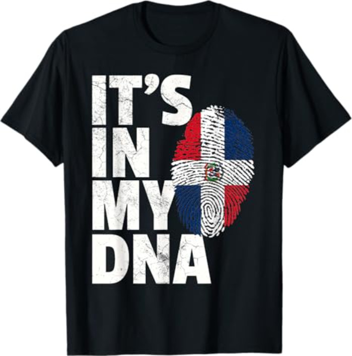 It’s in My DNA Dominican Republic Flag Official Pride Gift T-Shirt Small