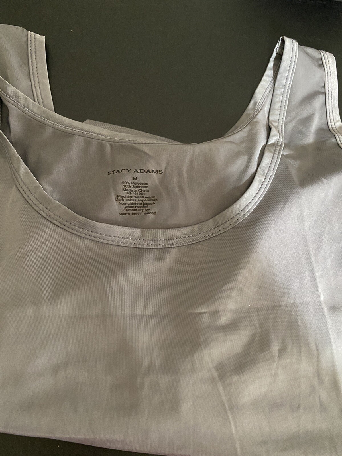 Stacy Adams Tank Tops, A Shirt,90% Polyester 10% Spandex ,machine Washable,New!!