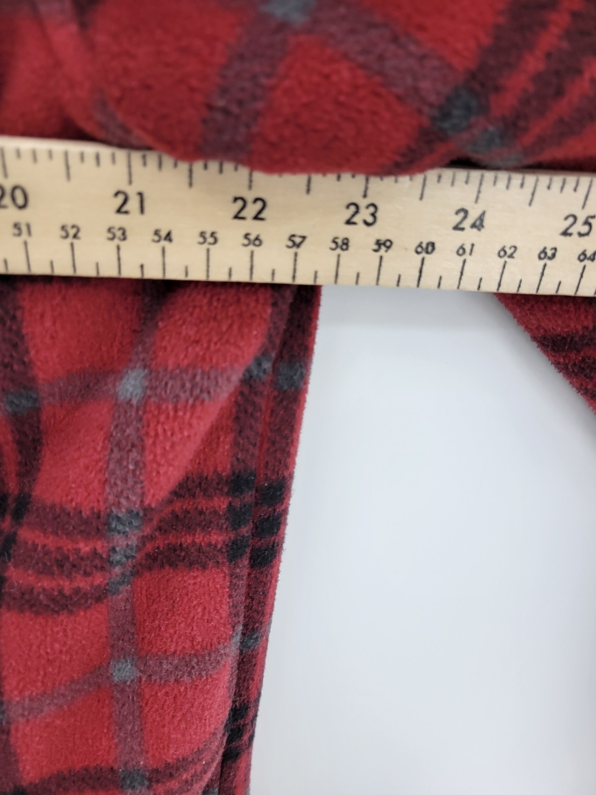 Voyager Shirt Jacket Mens Large Red Plaid Fleece Lined Shacket Outdoor Casual