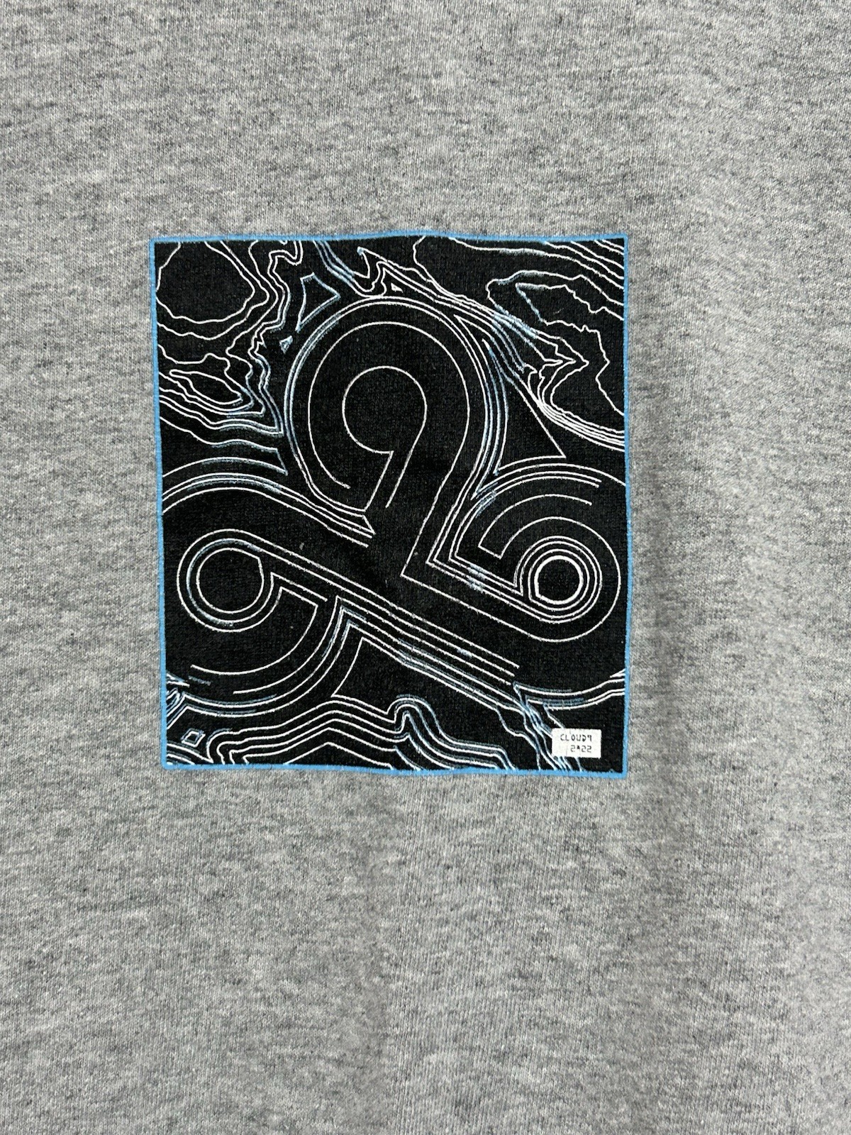 Cloud9 2022 Gray Graphic Print Crew Neck Short Sleeve Men’s T-Shirt L