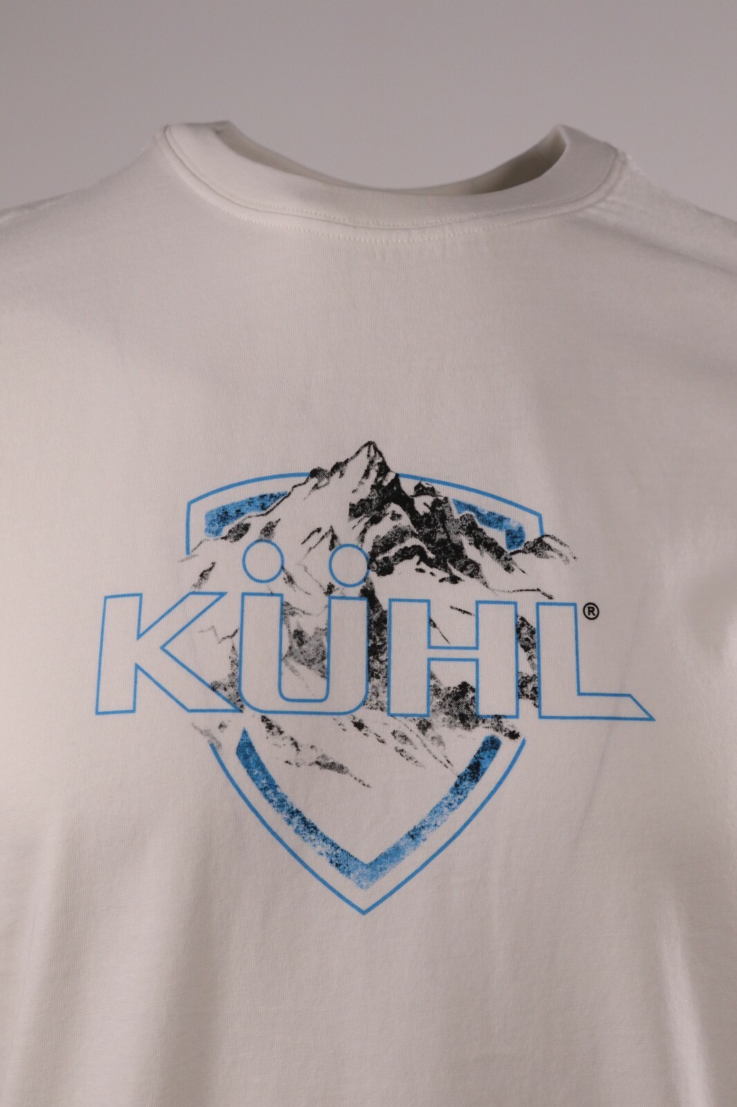 Kuhl Men’s White Blue Logo Klassik Fit (Retail $35) Size Small