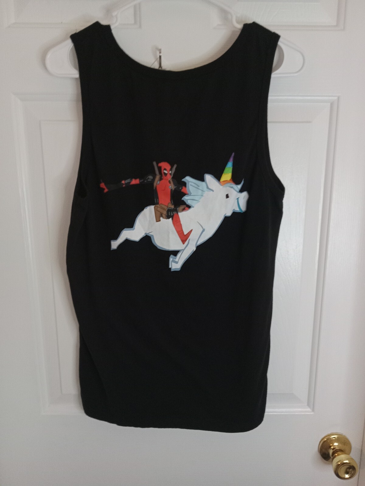 Marvel Deadpool Tank Top Iconic Rainbow Graphics Comfortable stylish Small Men