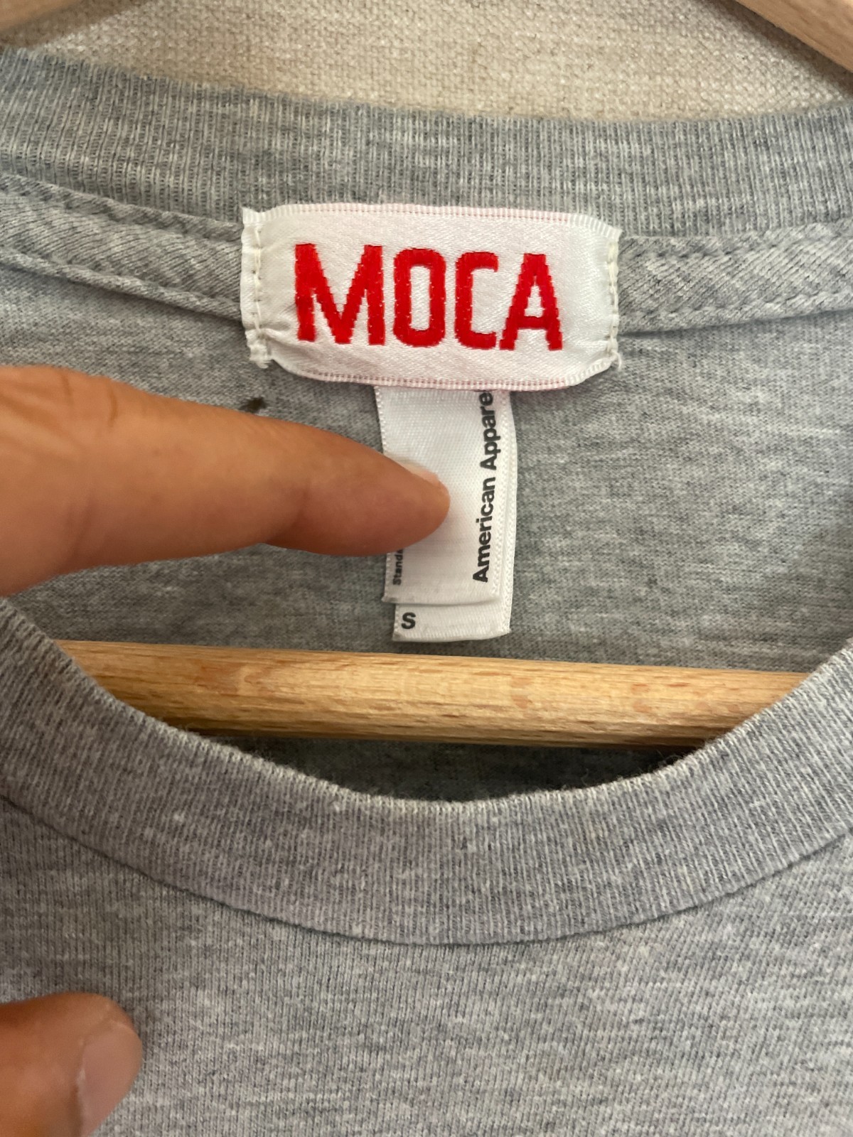 Yoshitomo Nara MOCA T Shirt Vintage Museum Art Los Angeles Tightrope Bunny Grey