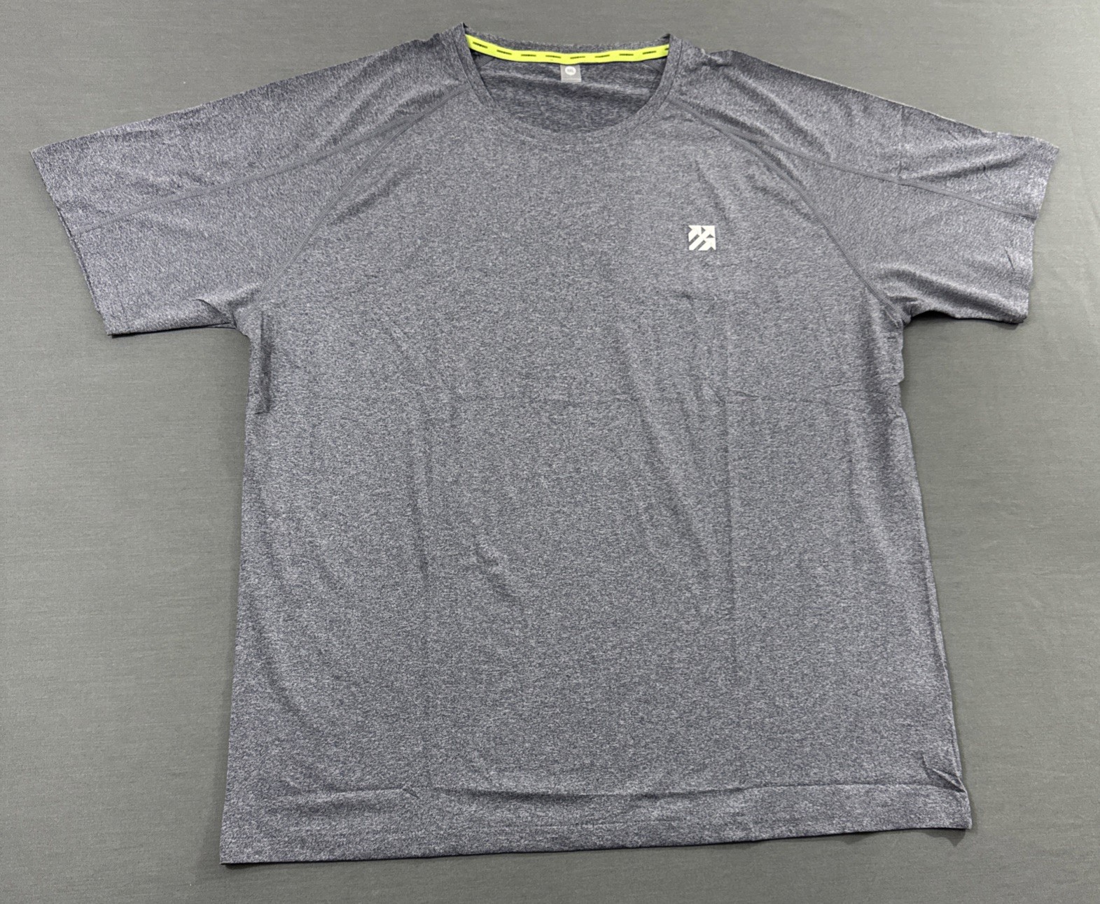 T Shirt Mens 3XL Gray Odor Control Moisture Wicking 48” Chest