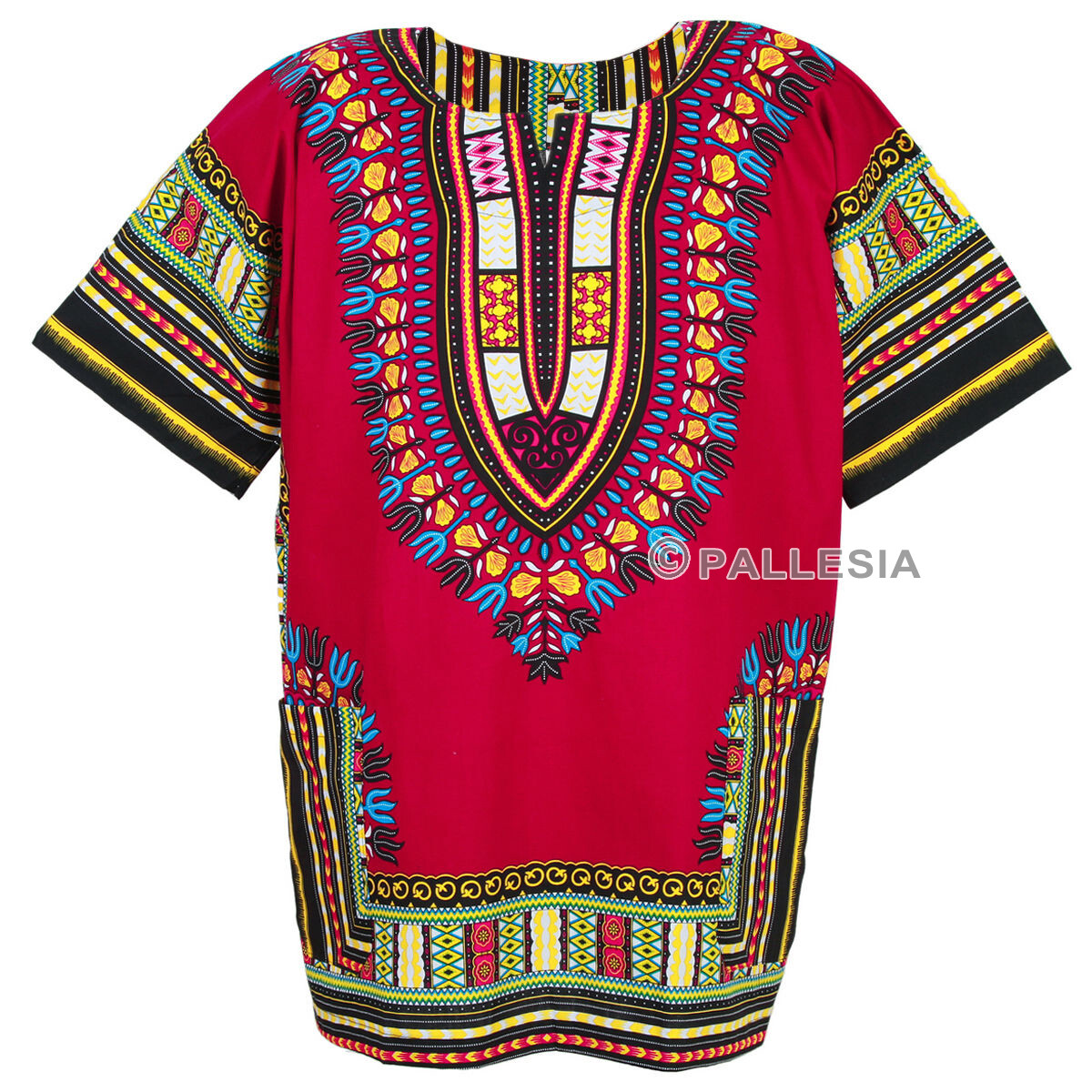 Dashiki shirt 50 shades color unisex african bohemian style cotton 100%
