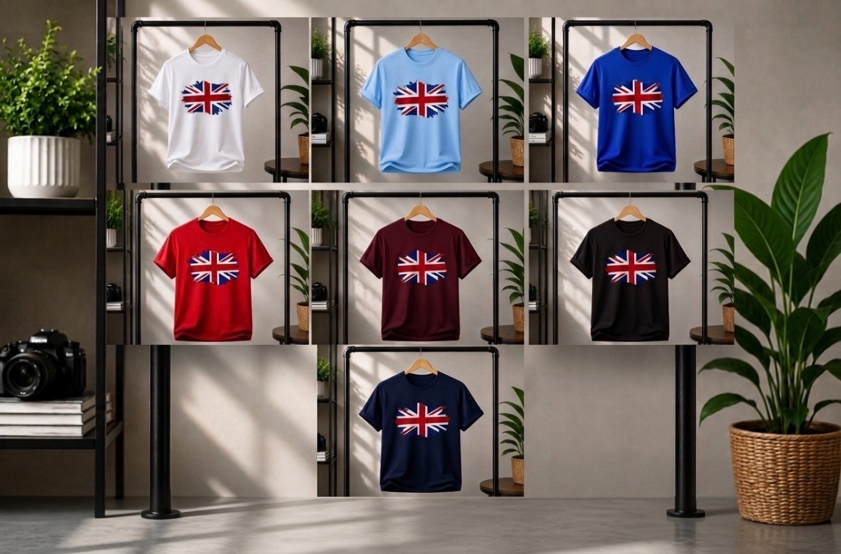 UK Flag TEE| British Union Tee | UK Graphic | Lightweight Gift