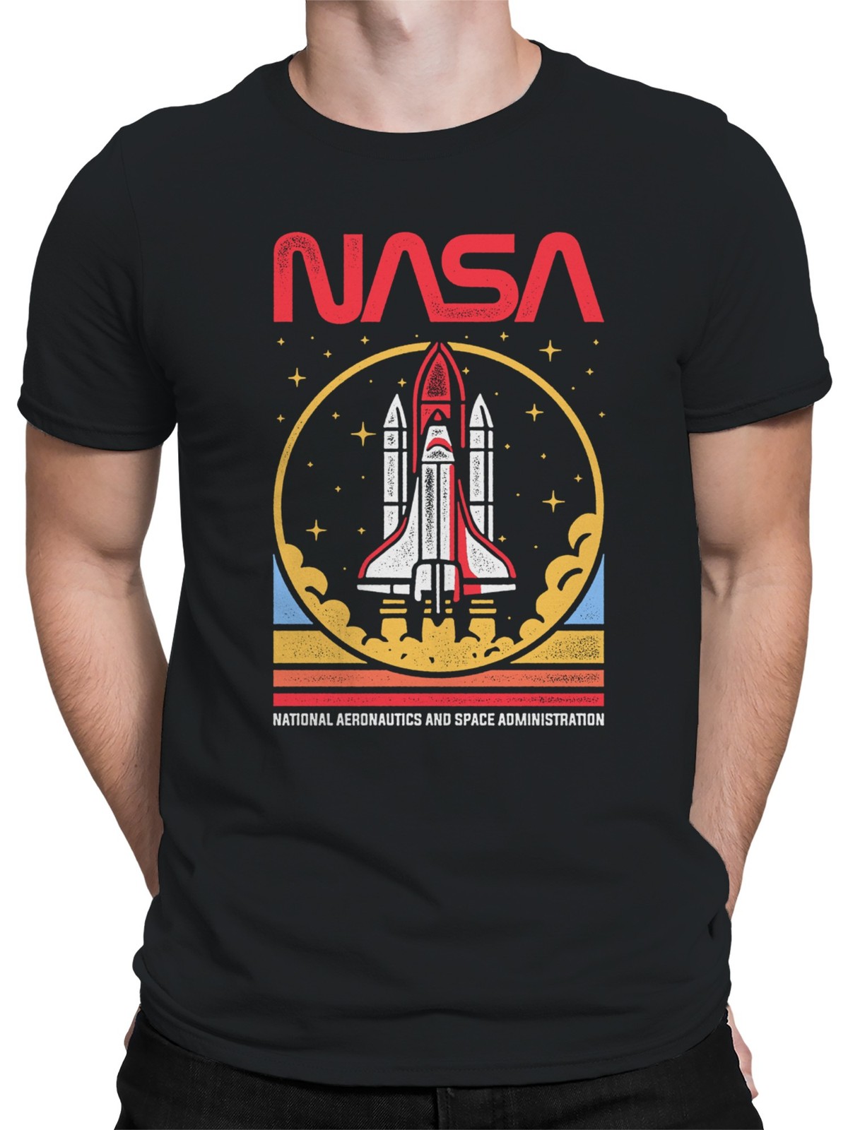 Officially Licensed NASA Space Shuttle Launch Graphic Men’s T-shirt