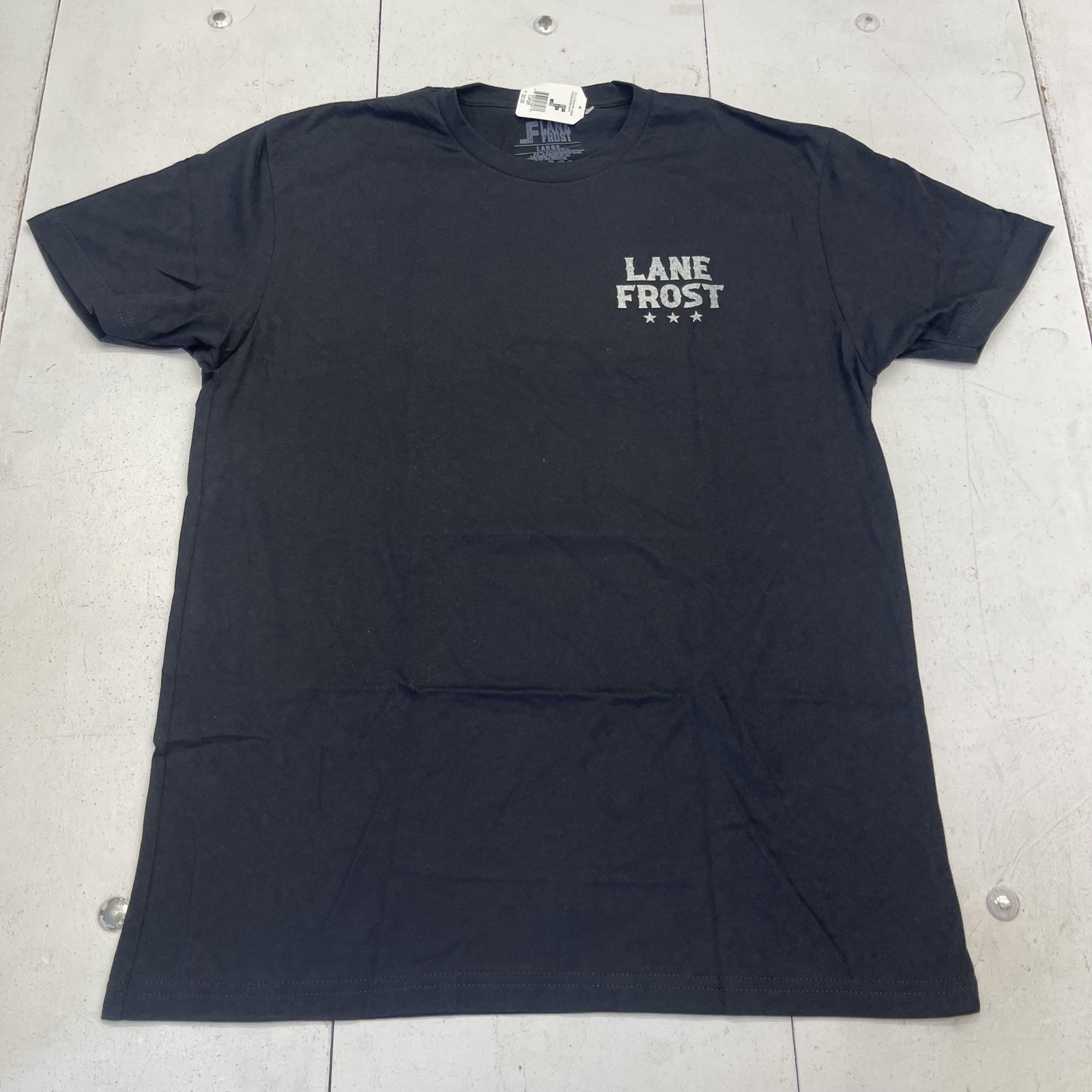 Lane Frost Shirt Mens Large Black America Forever Bull Rider Graphic Tee