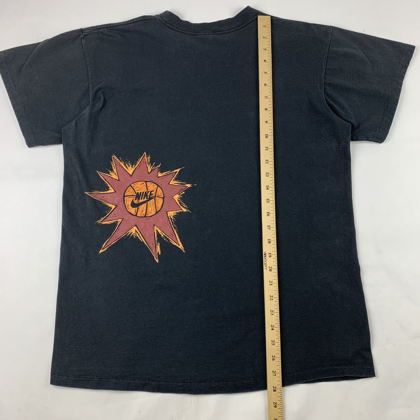 VTG 90s Nike Michael Jordan Barkley Cartoon NYC T-Shirt Mens Large Single Stitch