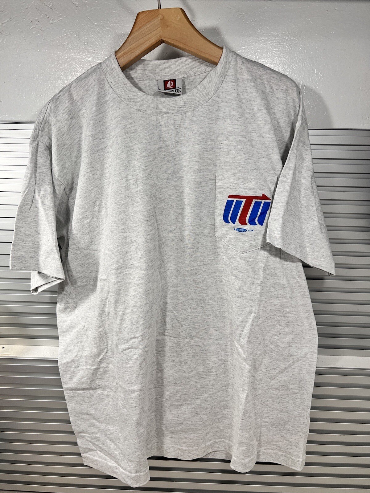 Vintage UTU United Transportation Union- Bayside Made In USA- XL- White Gray