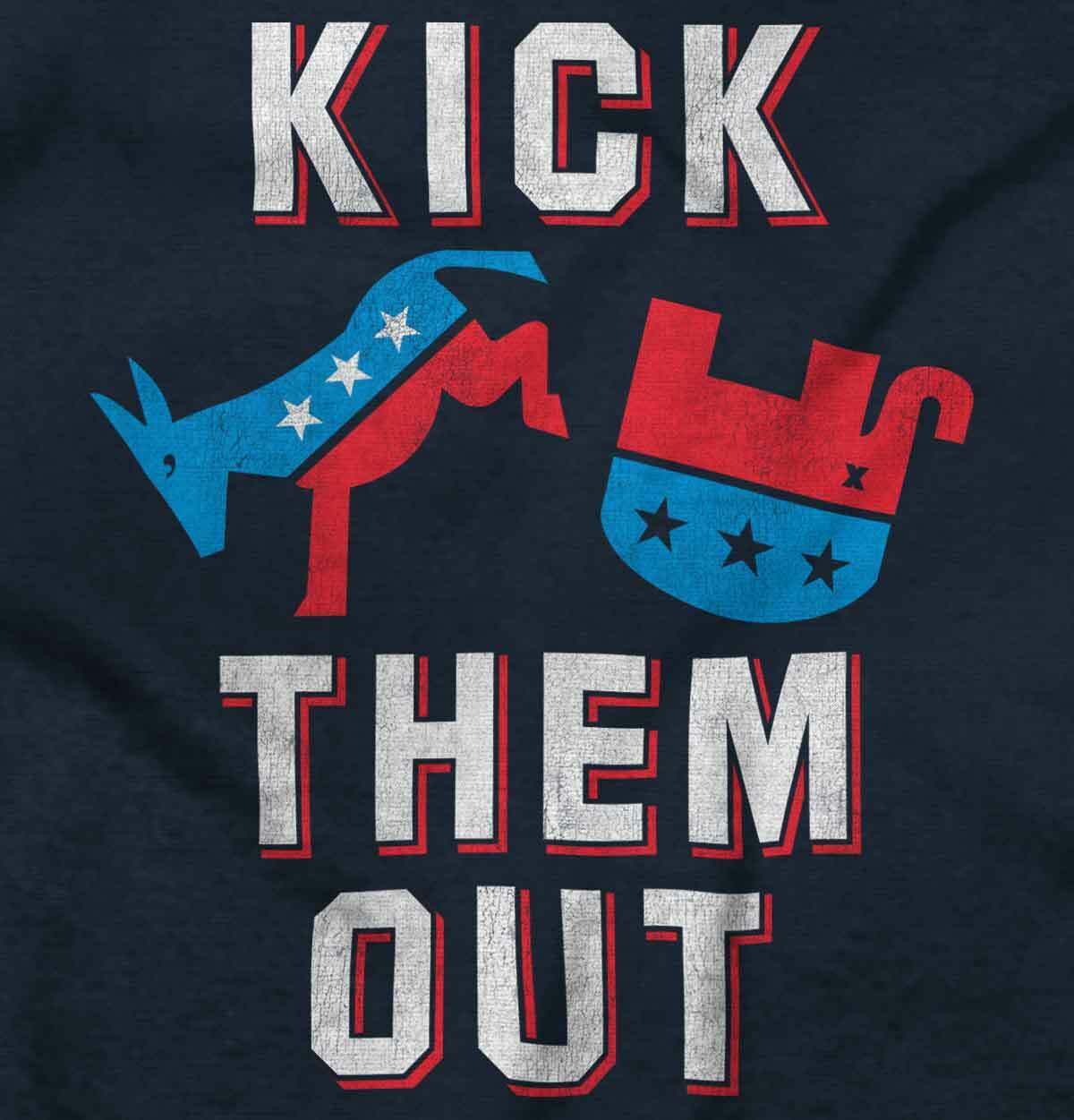 Kick Republicans Out Pro Democrat Liberal Political Left Classic T Shirt Tee