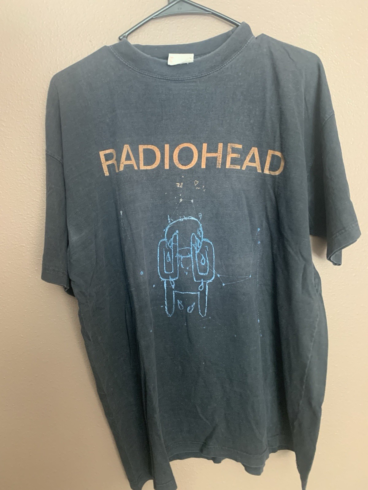 Vintage 2001 Radiohead Amnesiac Parking Lot Boot Sz L-XL