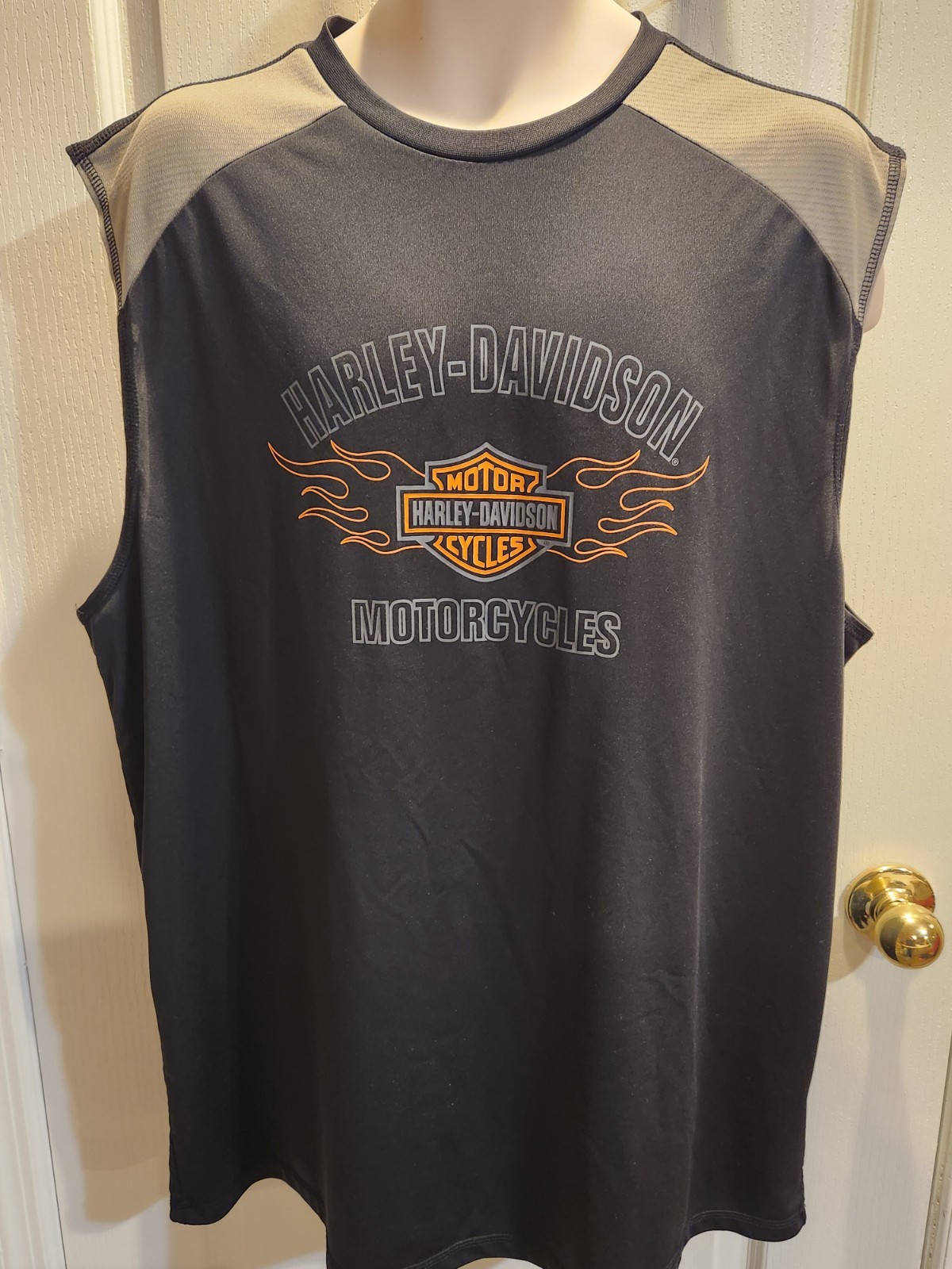 Harley-Davidson Motorcycles Cutoff Sleeveless Dri-Fit Shirt 2XL ~SEE DESCRIPTION