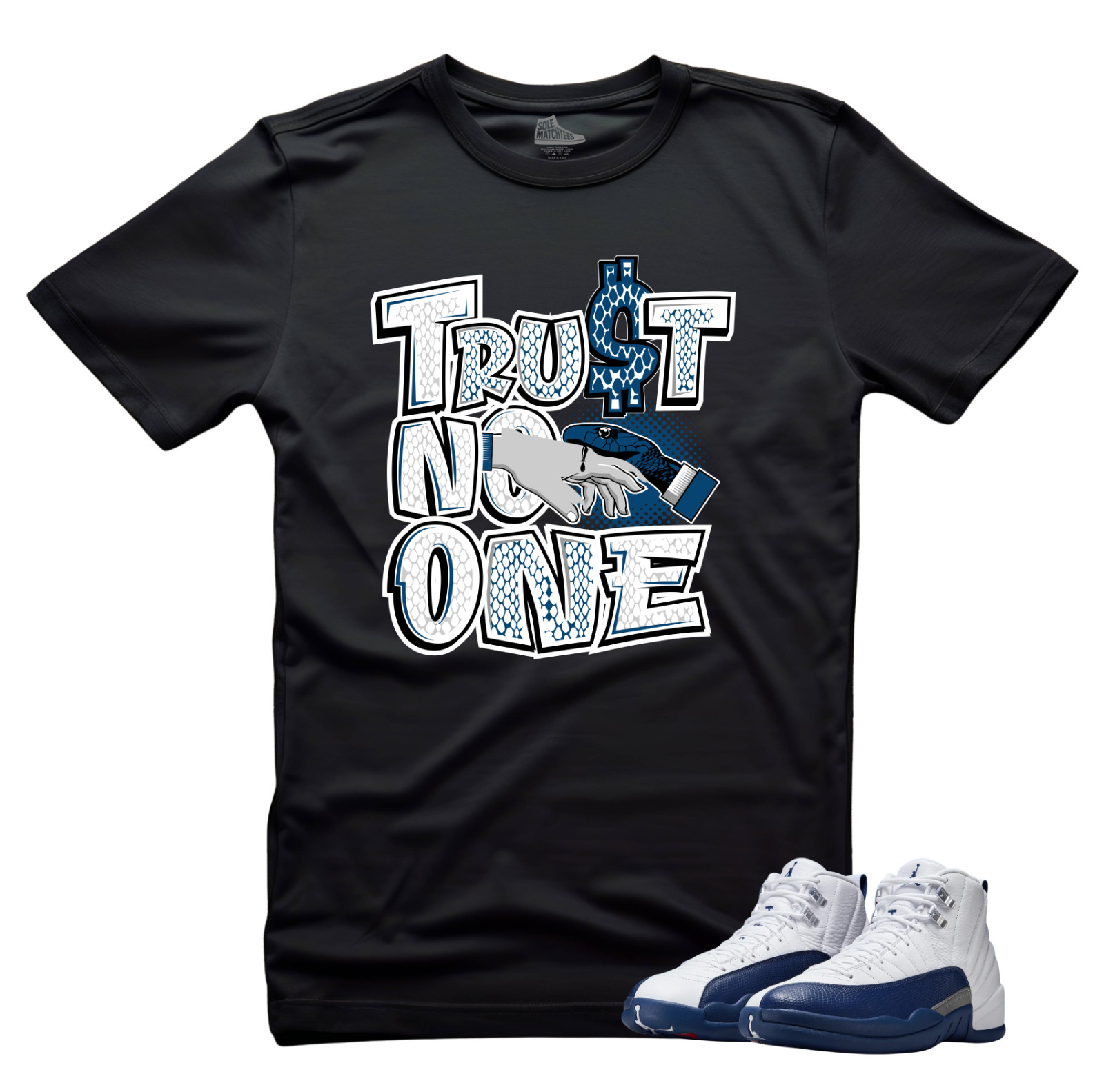 Jordan 12 French Blue Matching Tee Sneakerhead Shirt TRUTS NO 1 Match Your Kicks