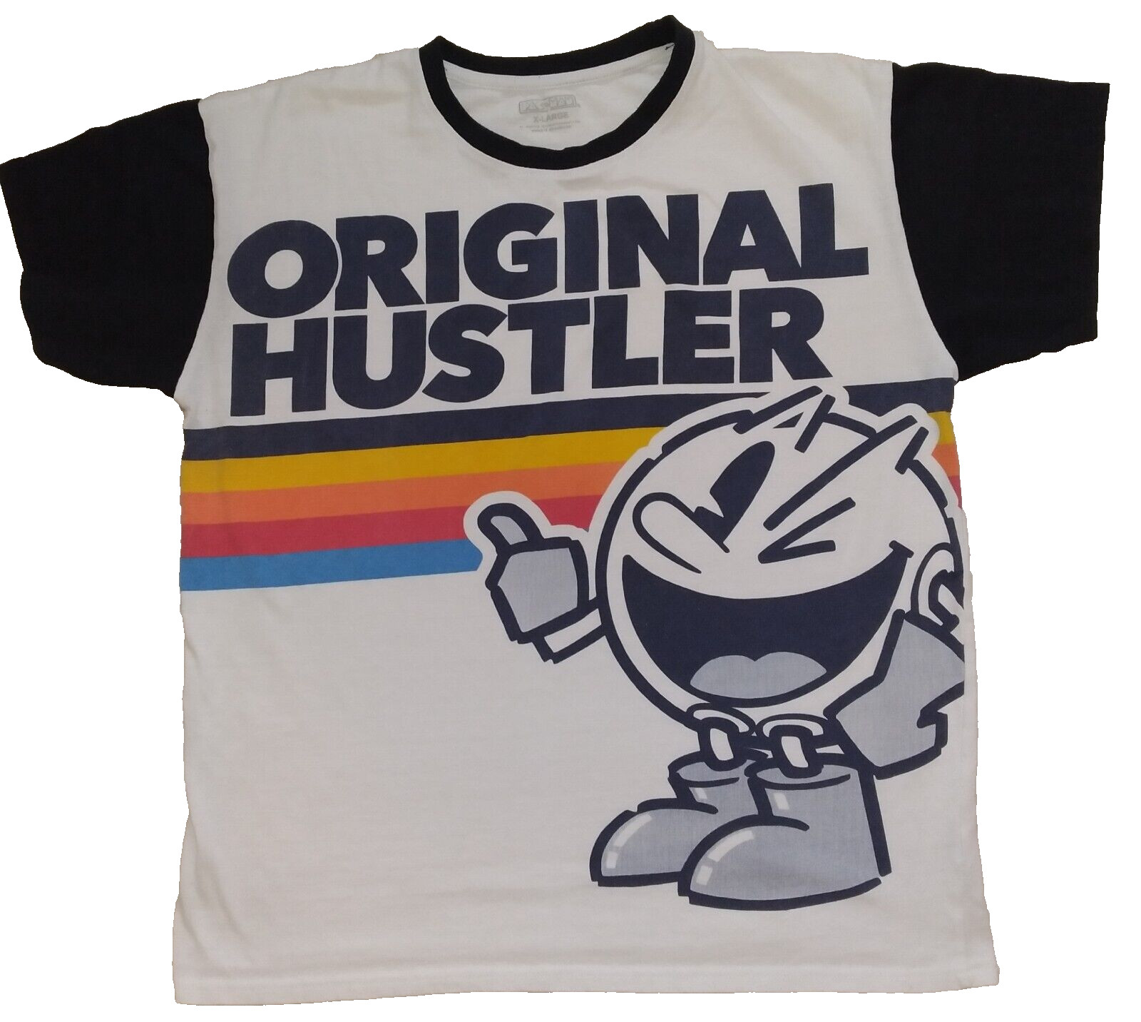 Brisco Apparel Men’s ORIGINAL HUSTLER Pac Man T Shirt Retro Inspired Size XL EUC