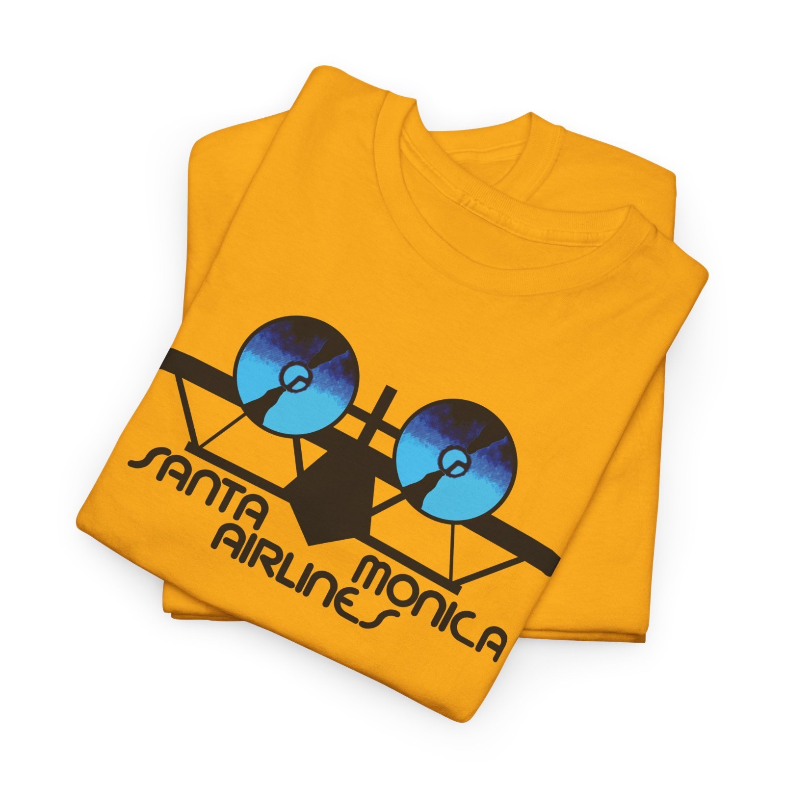 New Santa Monica Airlines SMA Skateboard Company T-Shirt American Style T Shirt