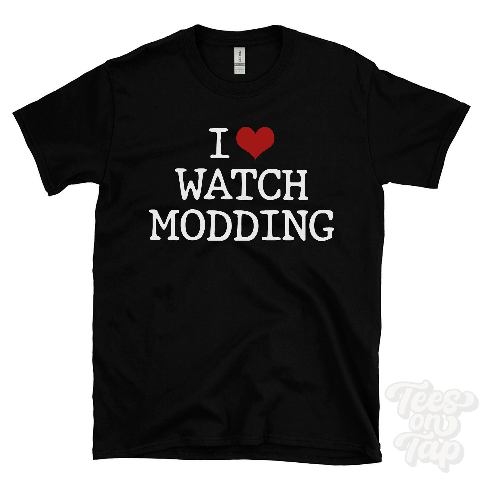 I LOVE WATCH MODDING T-SHIRT heart custom dials luxury customization timepiece