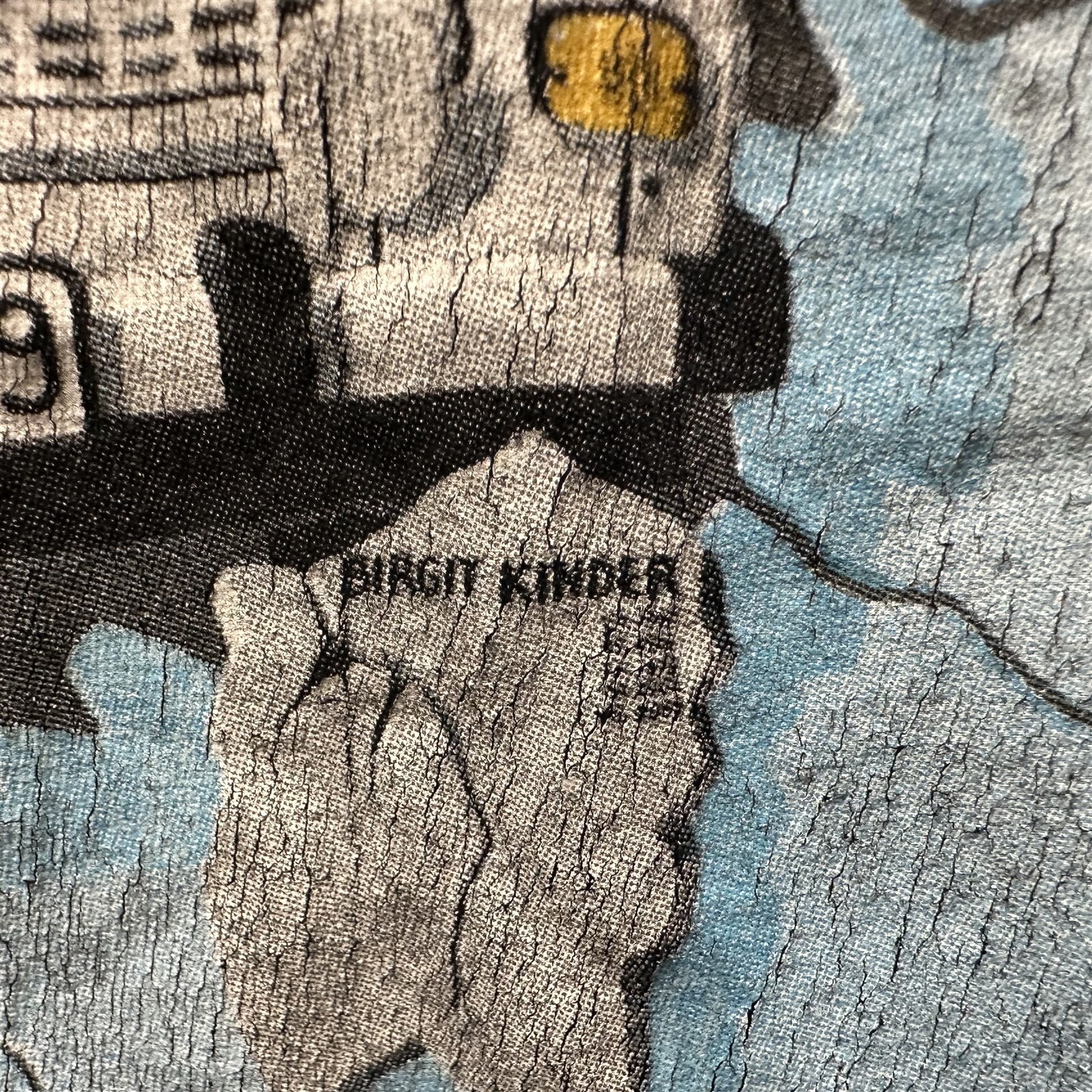 Berlin Wall T Shirt Birgit Kinder Car Bursting Thru Size Large Black