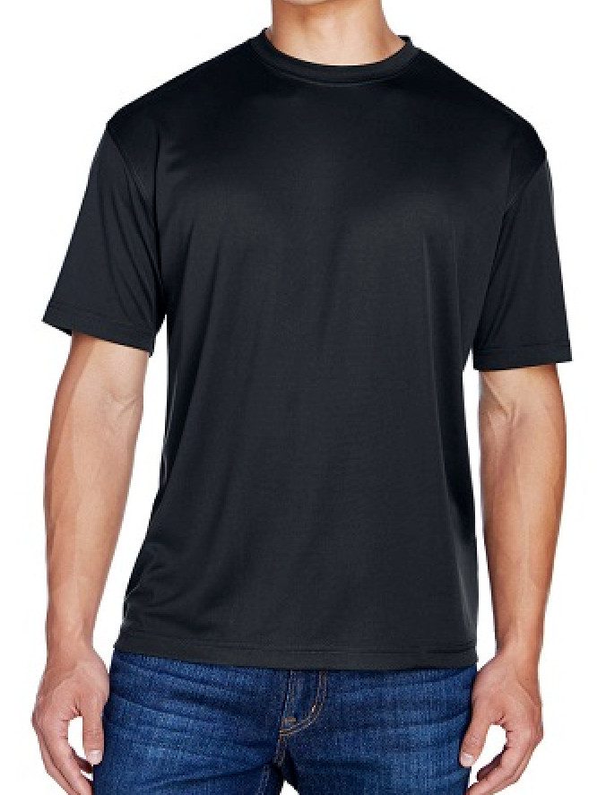 Mens Gildan Short Sleeve Active Wear Performance Polyester T Shirt Top Solid