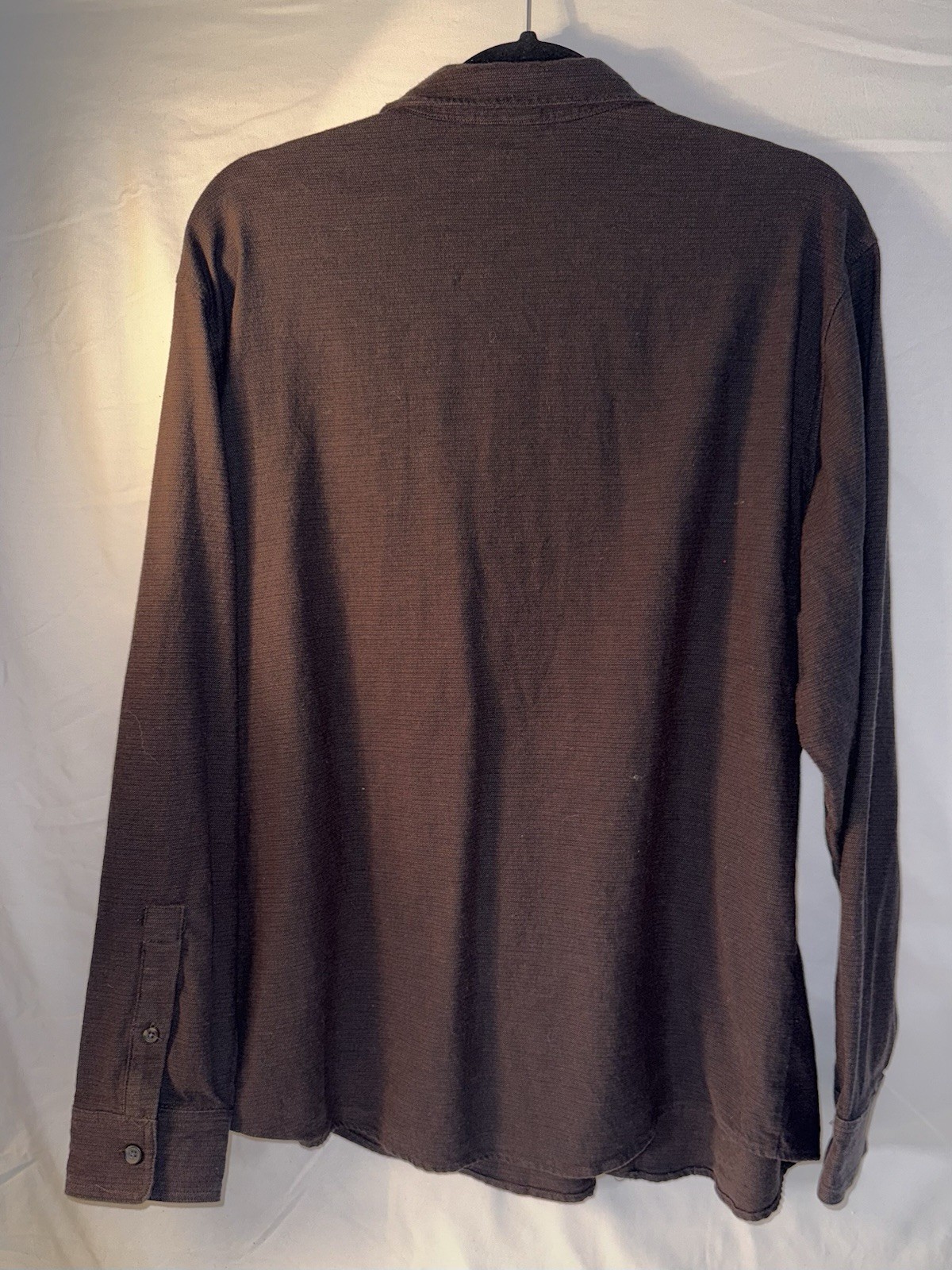 32 Degrees Heat Long Sleeve Button Up Shirt, Black, Size Large, RN165550