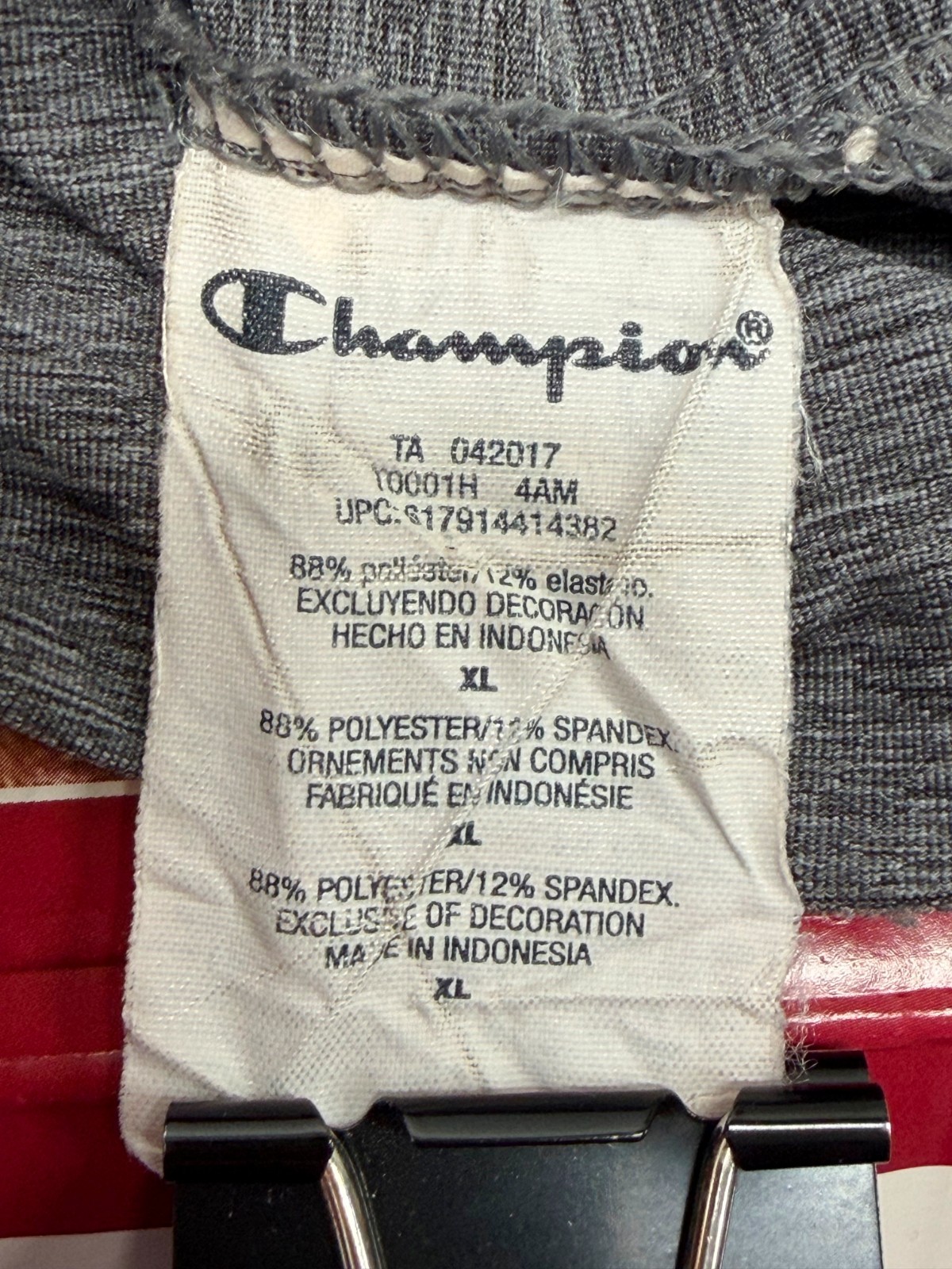Champion Performance Mens Golf Polo Shirt XL Gray Heather Athletic Short Sleeve