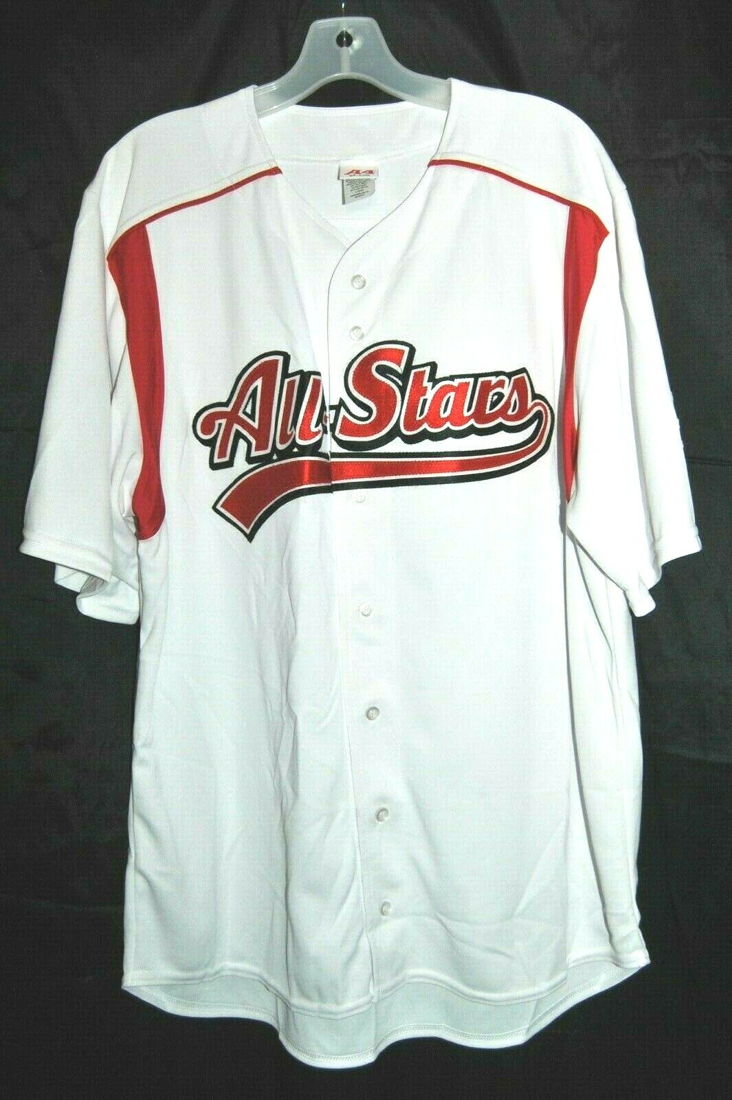 A4 All Stars Game 1990 Retro Style Baseball Jersey Shirt sz L UNWORN