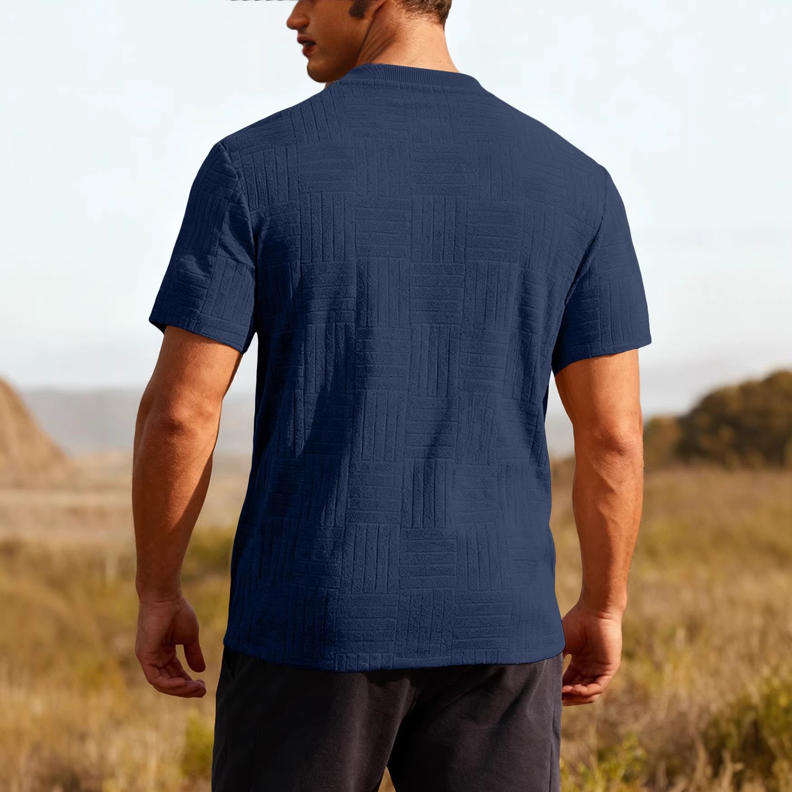 New Personalized Slim Casual Crew Neck Short Sleeve Tee