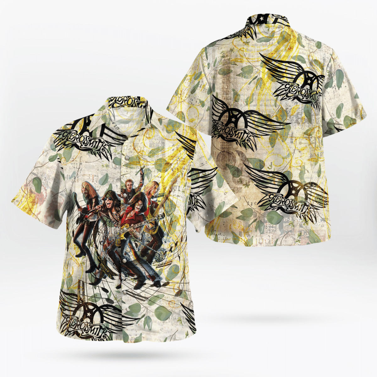 Rare Aerosmith Band Hawaiian 3D Unisex Shirt S-5XL K541