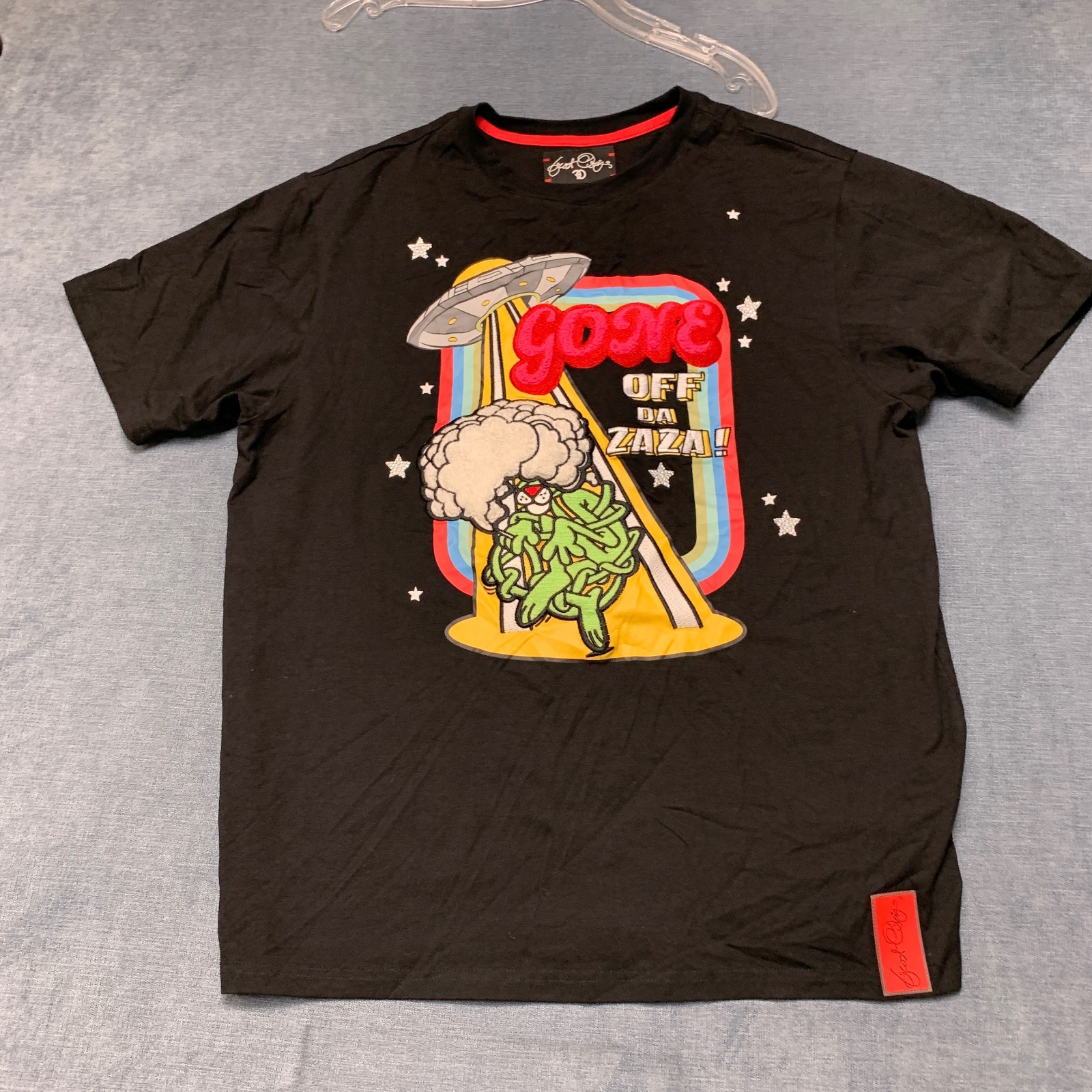 Frost Originals Gone Off Da Zaza T Shirt Men Large Black Crew Neck Graphic Print