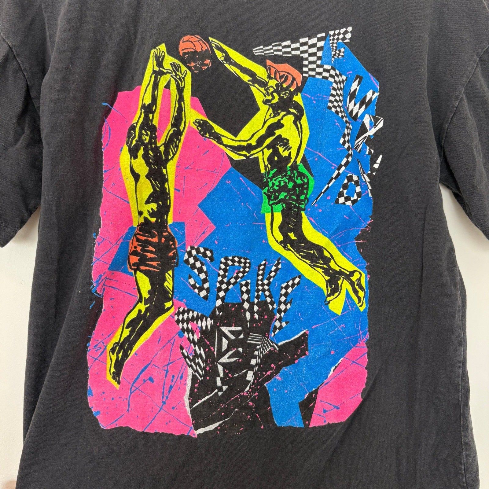 Vintage Furvo Global Quality Spike Set Graphic T Shirt Mens XL Black Made in USA