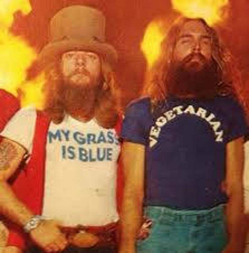 My Grass Is Blue T-Shirt, Classic Rock, Lynyrd Skynyrd, 70’s,Bluegrass, Kentucky