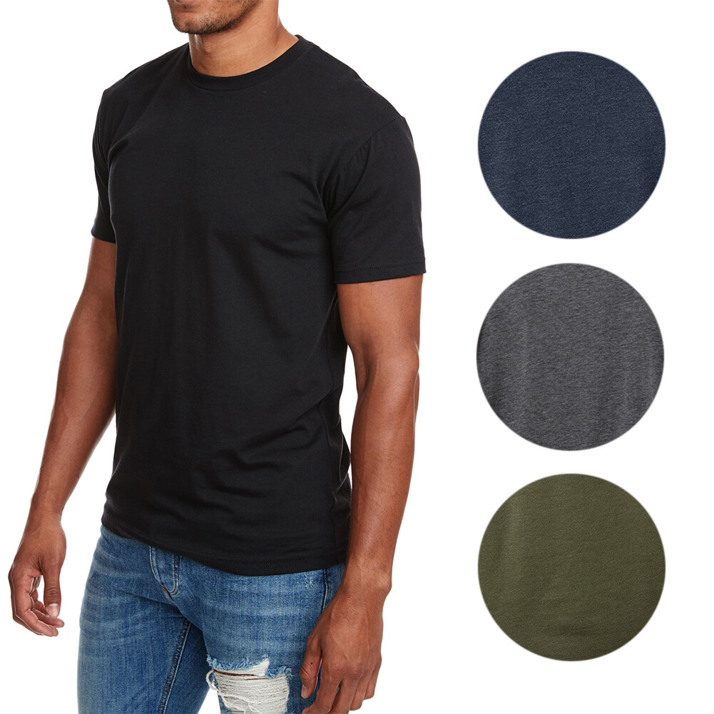 The Next Level Men’s T-Shirt Cotton Blend Casual Crew Neck Premium Tee N6210