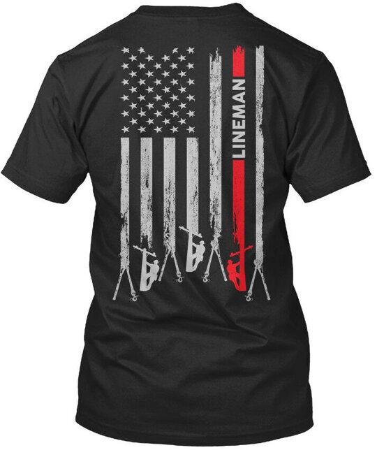 Proud Lineman – Premium Premium T-Shirt Gift Size S to 4XL