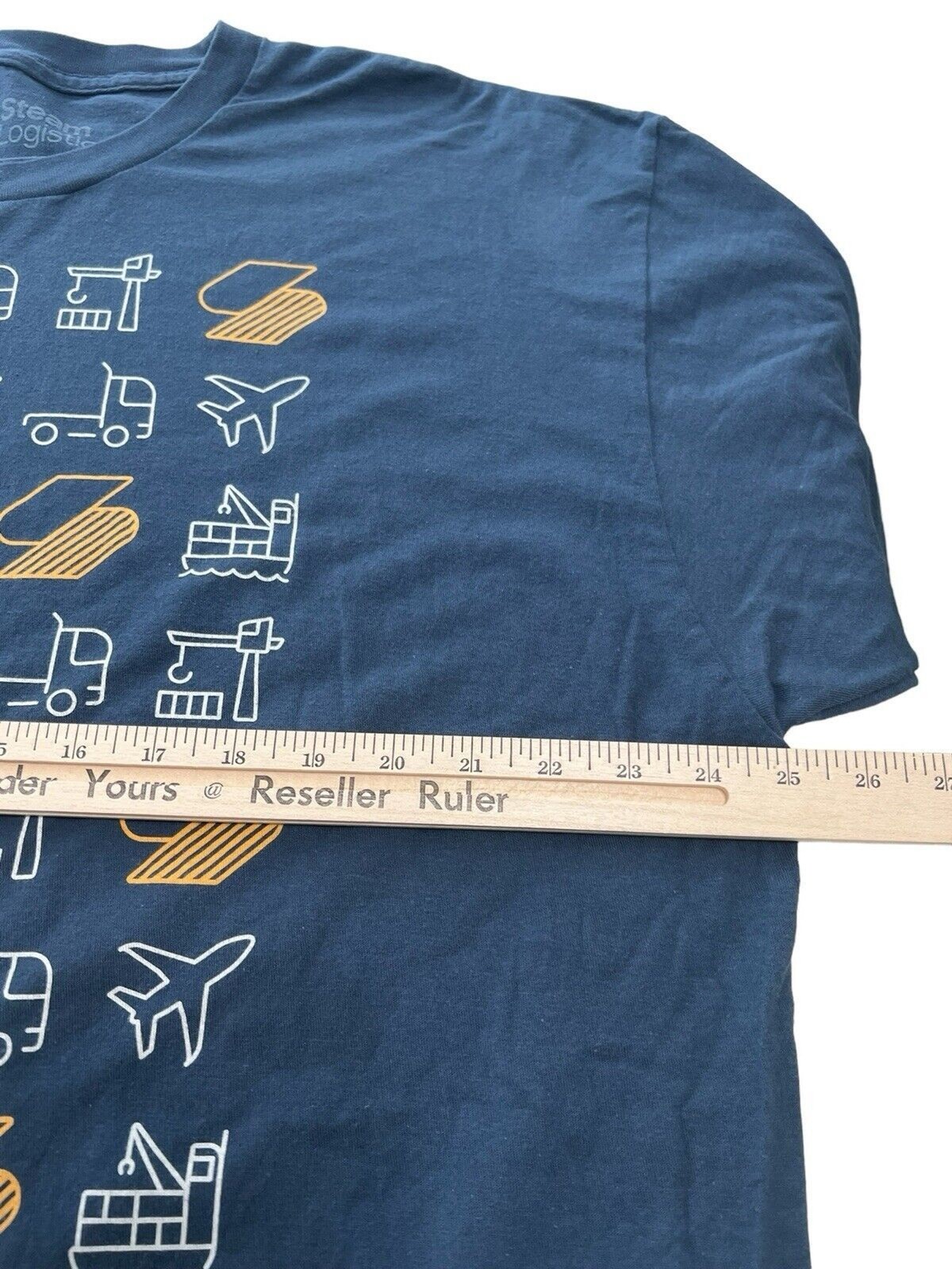 Steam Logistics Short Sleeve Tee Shirt XL Men black Transportation Graphics