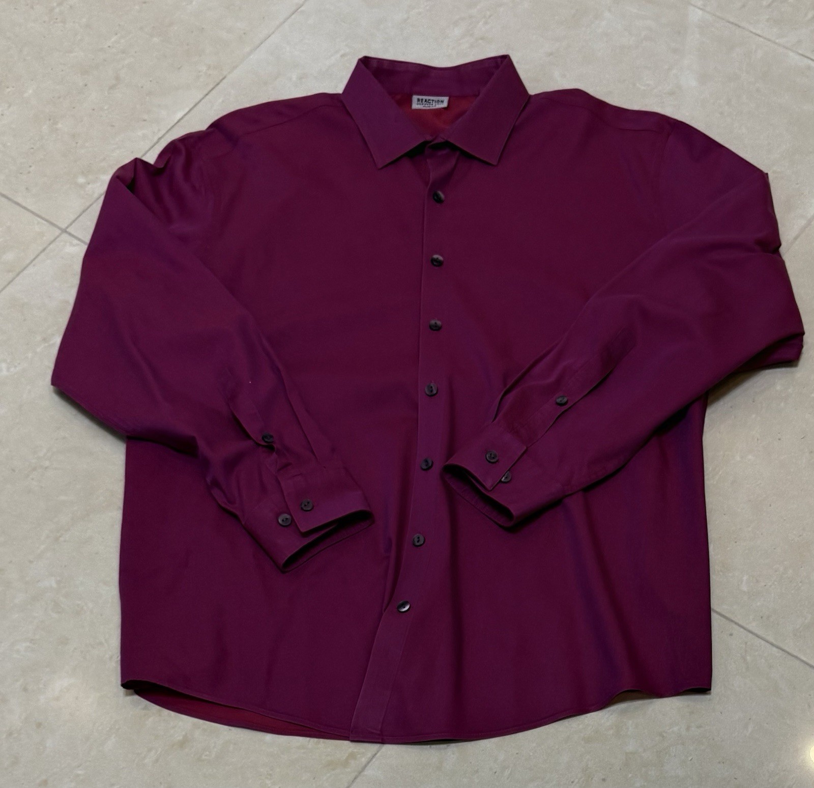Reaction Kenneth Cole long sleeve Shirt Large 32/33 Pink Color