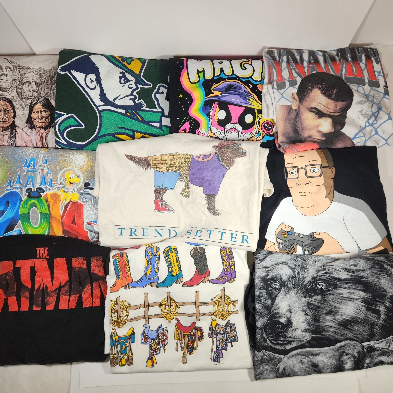 Graphic T-Shirt Mixed Lot of 10 Vintage To Now Tees Mixed Theme, Sizes, Brands