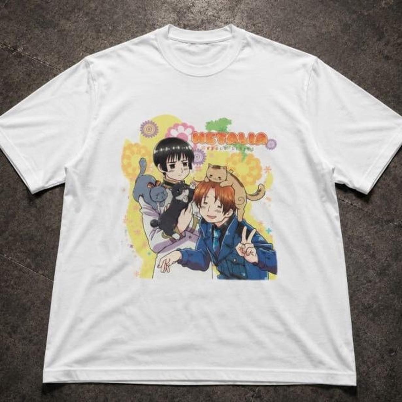 Hetalia unisex anime tshirt, vintage anime tshirt