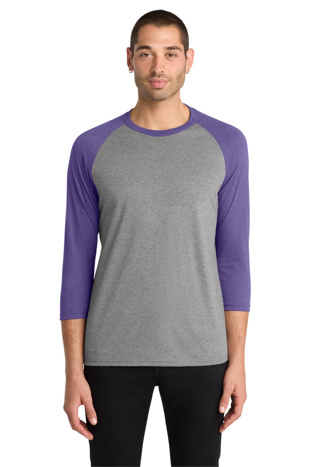 Clearance Sale District Perfect Tri 3/4-Sleeve Raglan DM136