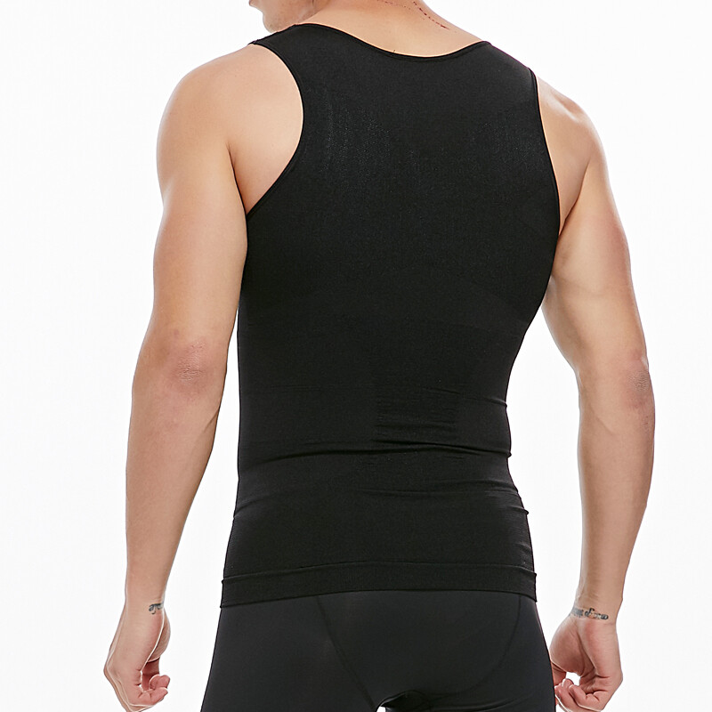 Men Slimming Body Shaper Shirt Belly Tummy Control Vest Compression Tank Top Gym