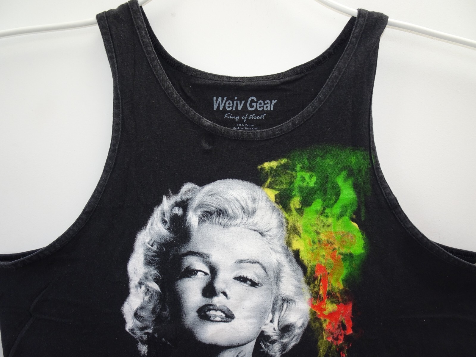 Marilyn Monroe Kush Weiv Gear Weed Smoking Joint Tank Top XL Black Streetwear