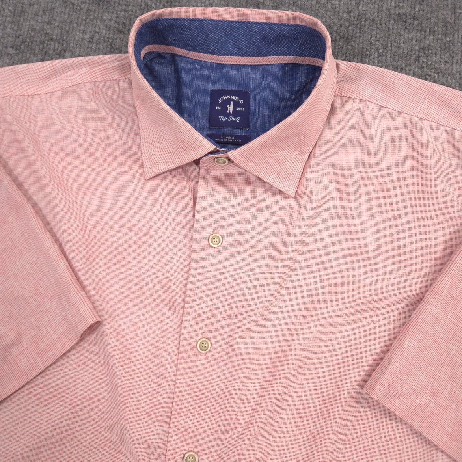 Johnnie O Top Shelf Marsten Shirt Mens XL Nantucket Performance Short Sleeve